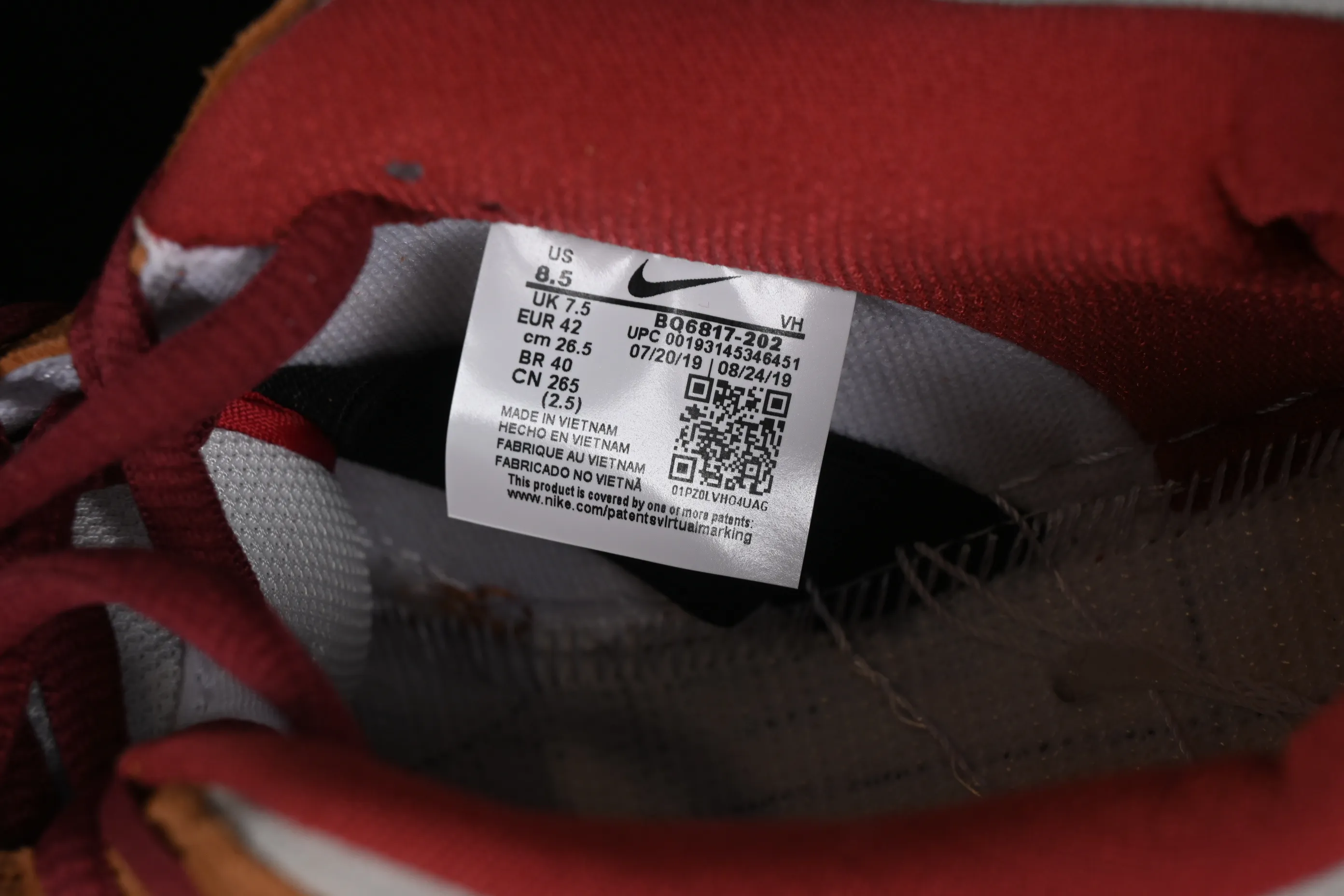 All Categories Nk SB Dunk Series Nk SB Dunk Low Low-top sneakers Foreign trade version Nk SB Dunk Low Pro Brown and red color SB low-top casual sneakers BQ6817-202